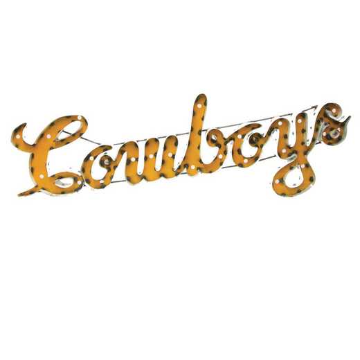 COWBOYSLWD: LRT Wyoming Cowboys Metal Décor